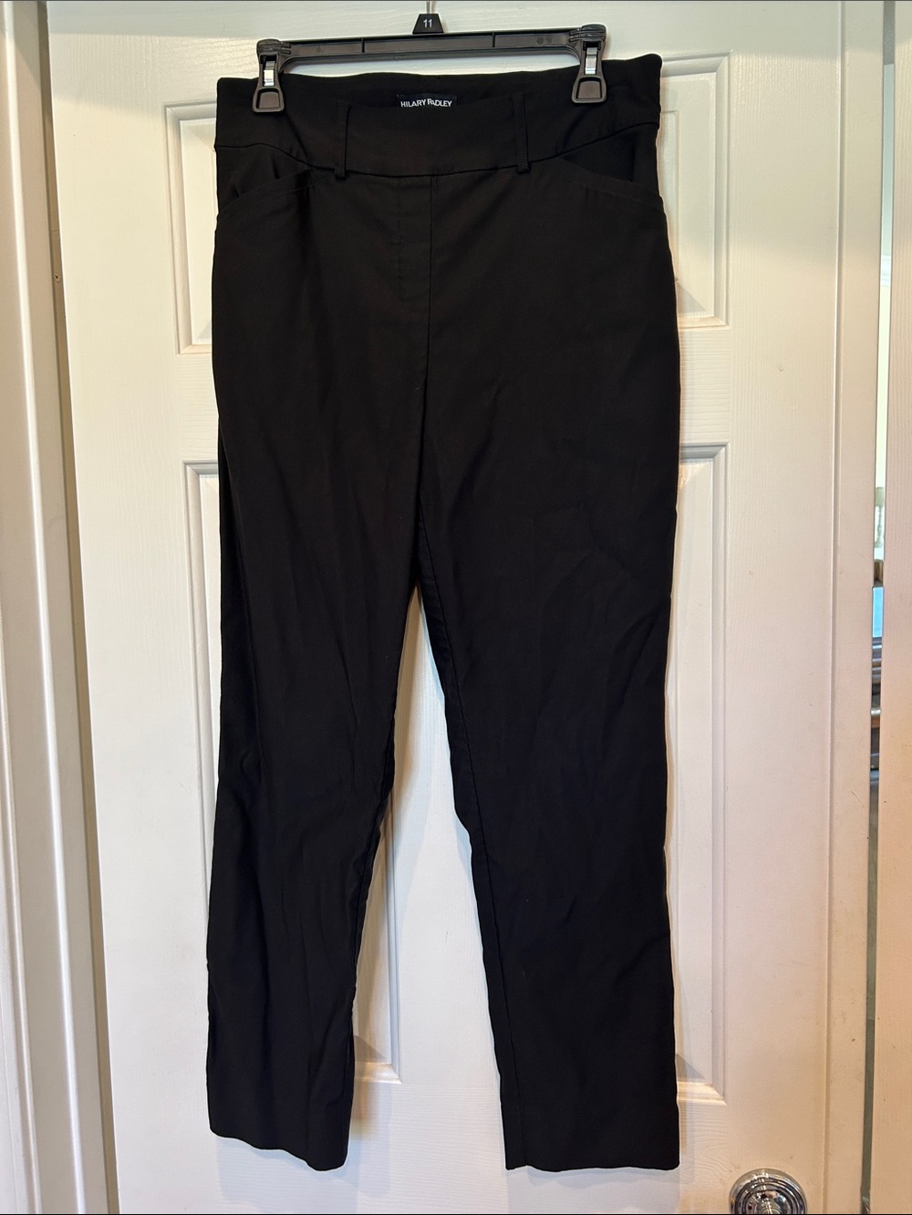 Hilary Radley Black Straight-Leg Women’s Pants